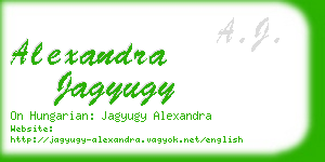 alexandra jagyugy business card